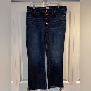 J. Crew Demi Boot Crop (AB-376), Dark Worn Wash, Size 14. Worn once.